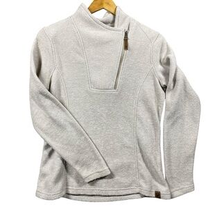 Liv‎ Outdoor Jacket Women Small 1/4 Zip Oatmeal All Season Packable Gorpcore